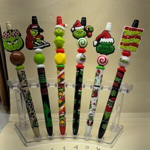 Handmade Green guy pens